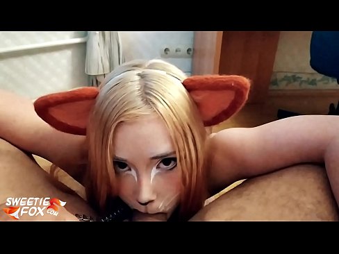 ❤️ Kitsune engole a piça e o esperma na boca ️❌ Porno bonito em nós ❌️